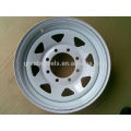 Oem remolque piezas 15x6, Durable remolque llantas de acero borde 15x5,15x6